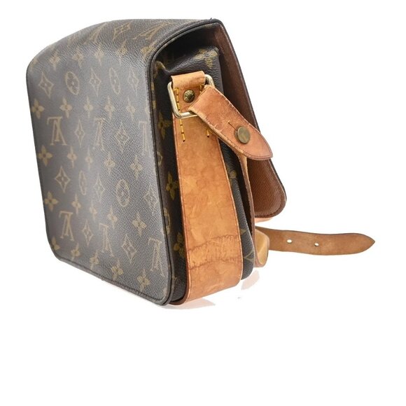 LOUIS VUITTON Cartouchiere MM Shoulder Bag Monogram Leather Brown M51253 64EF845 - Picture 4 of 14